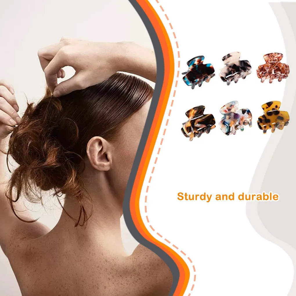 6 шт. заколки для волос повязка держатель конского хвоста фиксированный захват