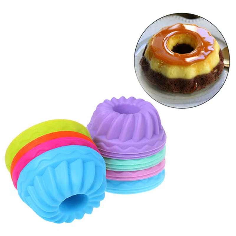 

12Pcs Silicone Cake Cup Mold 3D Halloween Pumpkin Shape Cake Cup Muffin Cupcake