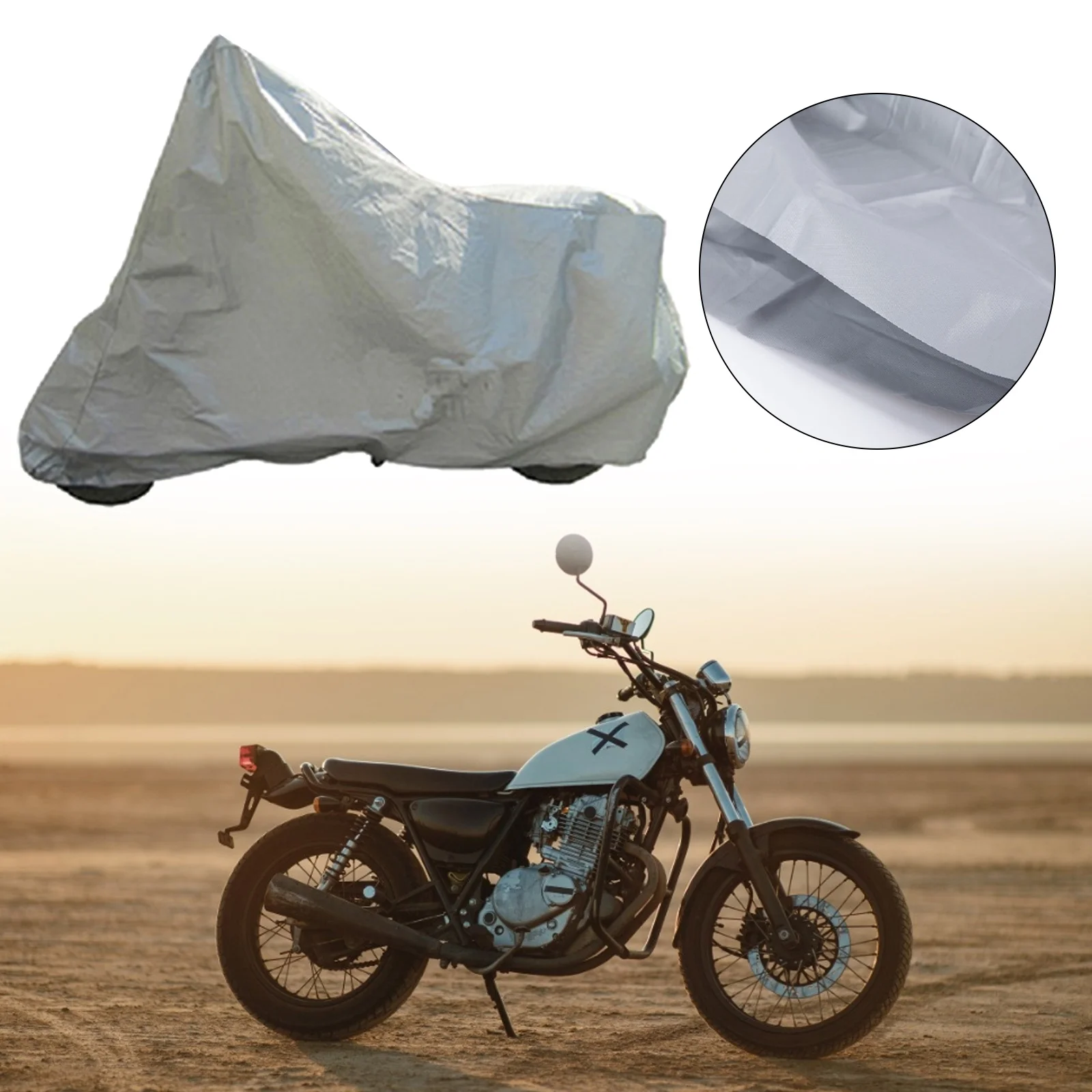 Универсальные мотоциклетные Чехлы серебристый дождевик водонепроницаемая