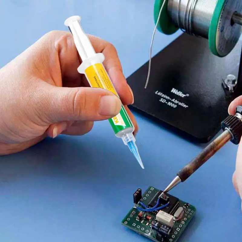 

BGA Syringe Tin Solder Paste Leaded Sn63pb37 Melting Point 35g BGA Tin Solder Paste No-clean Syringe Liquid Flux