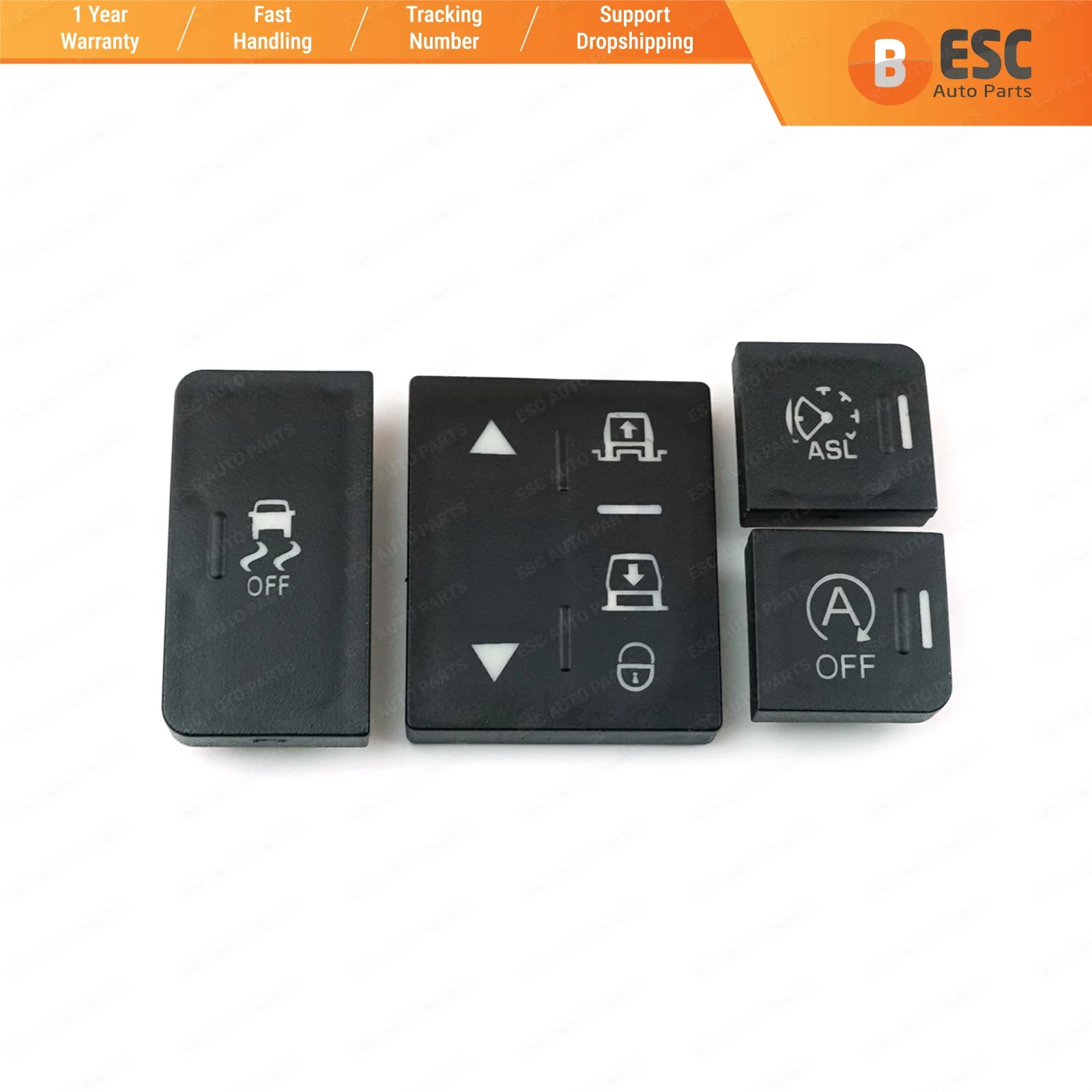 

EDP1007 Interior Center Console with OFF Button Trim Cover for Land Rover Range Rover Sport L494 MK2 2013-2017 Pre-Facelift