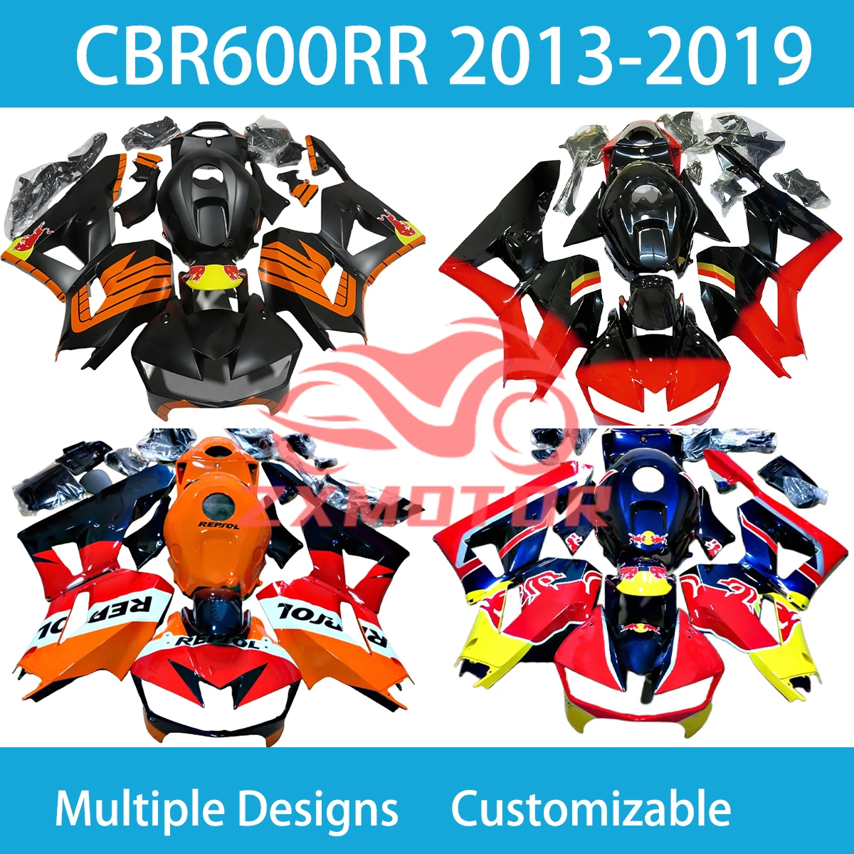 Комплект крутых обтекателей CBR600RR 2013 2014 2015 2016 2017 2018 2019 обтекатели гоночного
