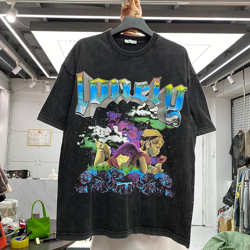 

2022ss Heavy Fabric T Shirt Men Women 1:1 High Quality T-shirt Oversized Tops Tees