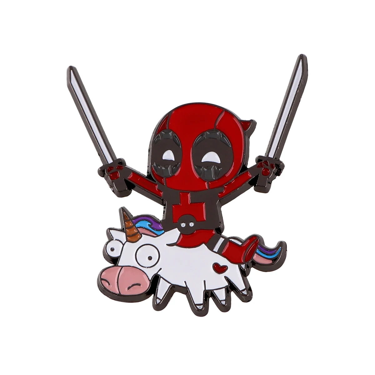 KKZ693 Cool Movie Figure Deadpool Collar Lapel Pins Enamel Pin For Clothes Badges On Backpack Cosplay Decorative Jewelry Gifts