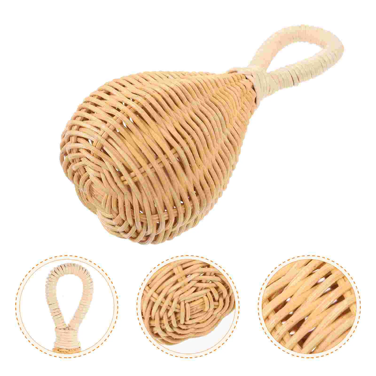 

Toys Kids Playset Shake Hand Rattan Newborn Rattles Portable Wooden