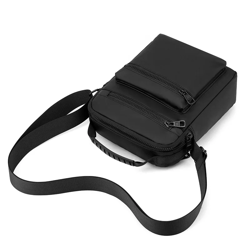 New Casual Men's Shoulder Messenger Bag Splash-proof Nylon Multi-function Oxford High Capacity Crossbody Bag with Water