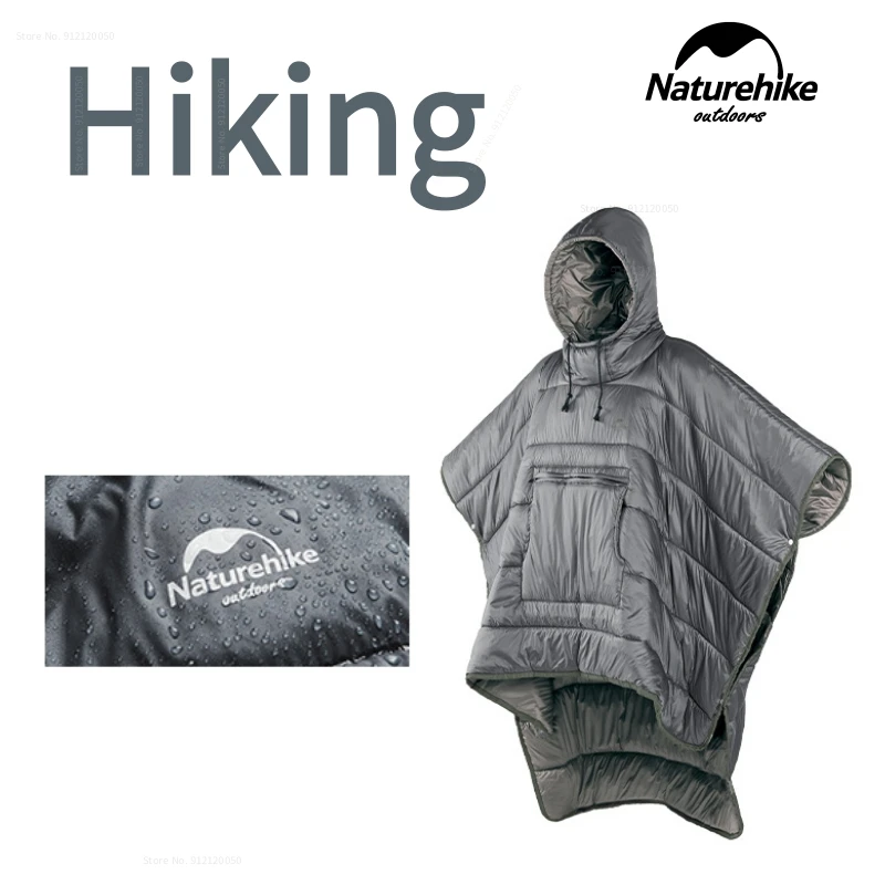 

Naturehike Lazy Man Cloak Style Sleeping Bag Unisex Portable Outdoor Waterproof Camping Warm Sleeping Quilt Winter Travel Poncho