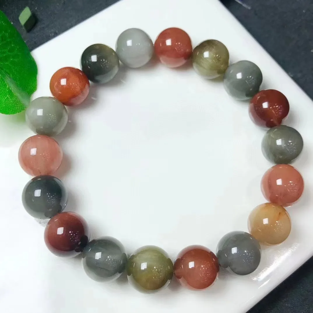 

10 мм, хорошее качество, популярная распродажа, натуральный кроличий мех, кварцевый кристалл, исцеляющий, сетчатый, стильный браслет из бисера, модные украшения для подарка