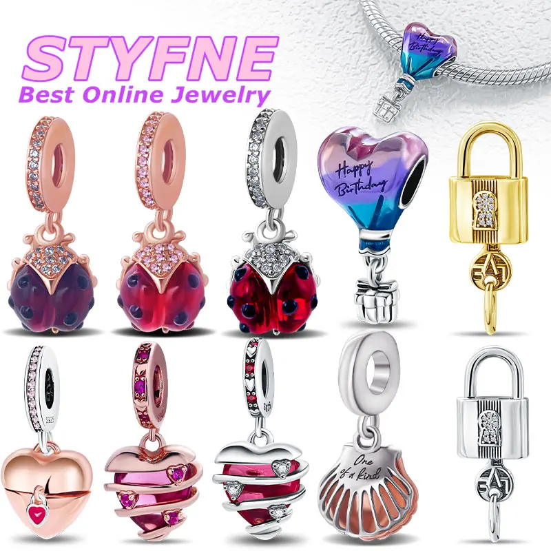 Красочный браслет из серебра S925 с семью звездами подходят для самостоятельного