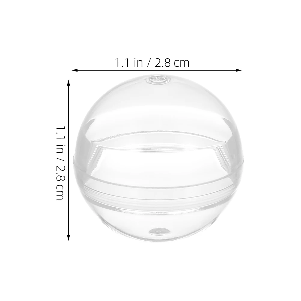 

Прозрачные пластиковые шарики 28 мм, 50 шт