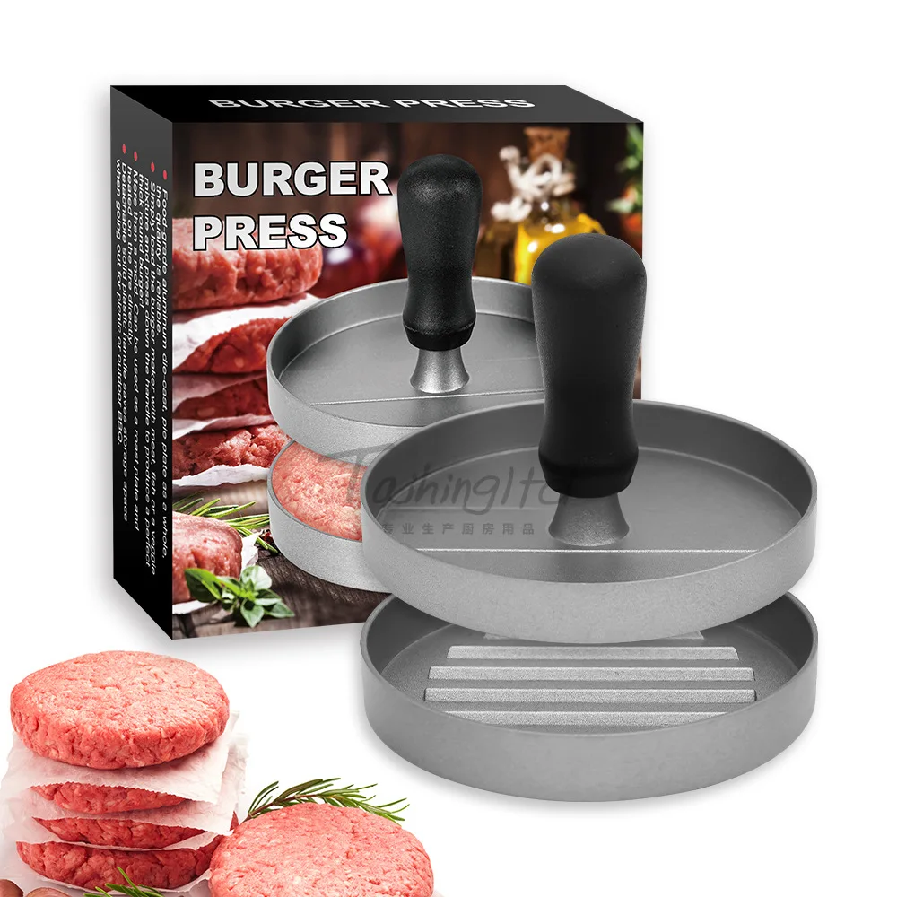 

Hamburger Meat Press Patty Maker Aluminum Alloy Non-Stick Beef Burger Press For Grill Griddle BBQ Barbecue Cooking Kitchen Tools