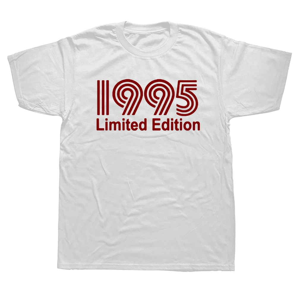 

Коллекция 1995 года, забавная футболка с графическим рисунком на 27-летие, мужская летняя стильная модная футболка Короткие рукава уличная оде...