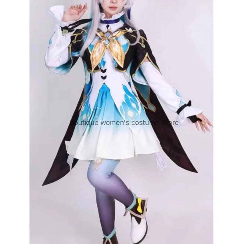 Фото Cos Хэллоуин Косплей Предпродажа 2D Костюм Женский Аниме Костюм Liuying Honkai Impact Железный Купол Железная Дорога Светлячок Рыбак Набор №1