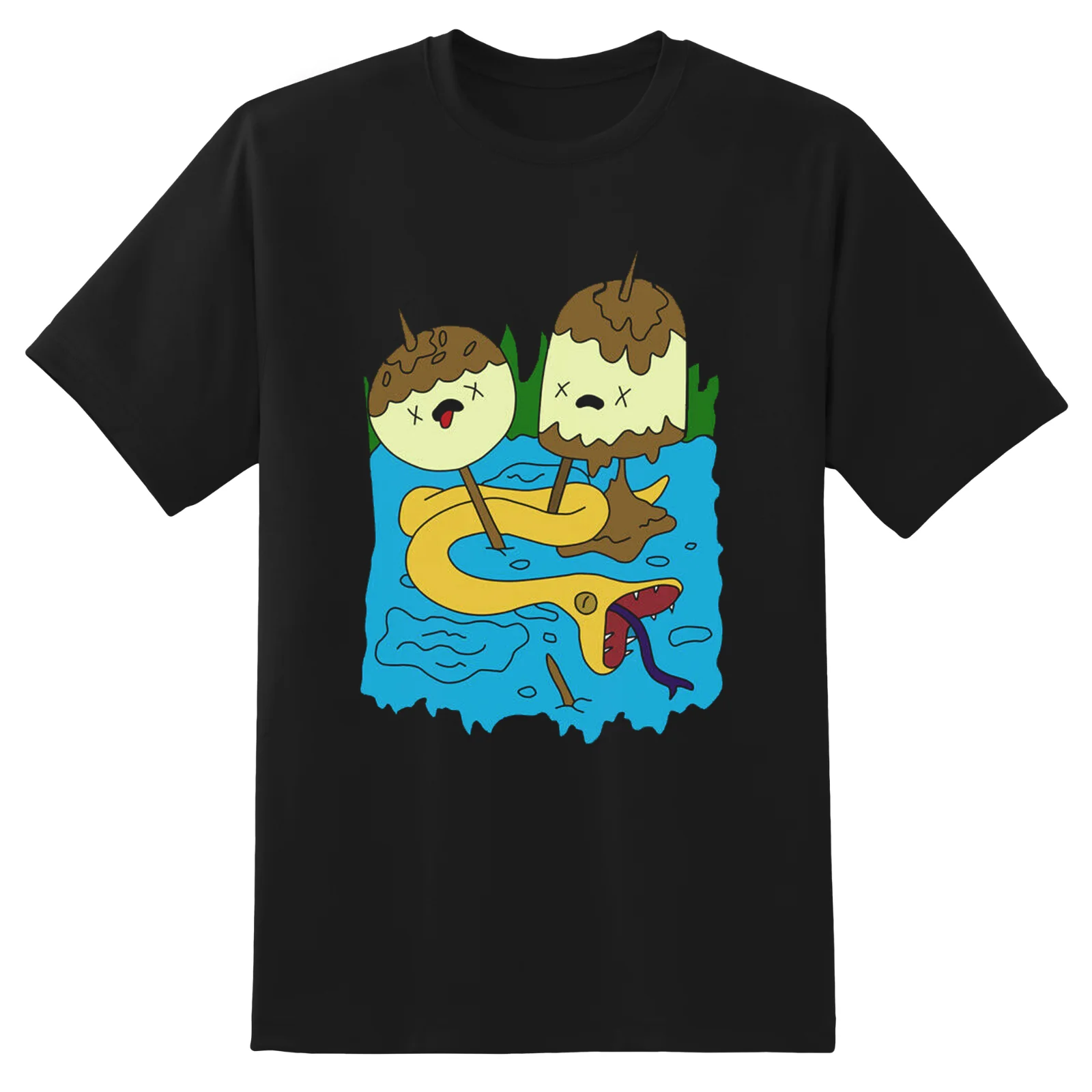 

Princess Bubblegum's Rock Adventure Time Black T-Shirt Size S to 3XL