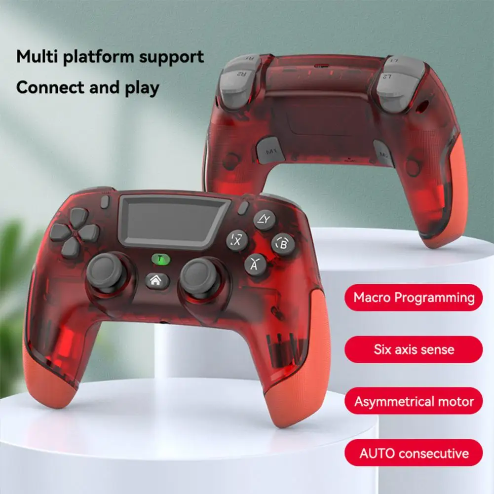 

Game Joystick Creative Six-axis Sense Dual Vibration Bluetooth-compatible Gamepad Adapter