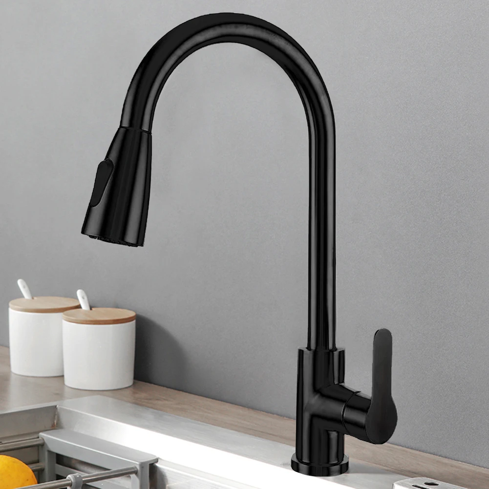 

Stainless Steel Kitchen Faucet Anti-corrosion Water Faucet Home Kitchen Bathroom 360 Rotation Steel Faucet