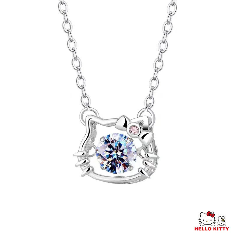 

Sanrioed Pendant Necklace for Women Hello Kitty Cartoon Creative Exquisite Jewelry Party Accessories Valentine Day Couple Gifts