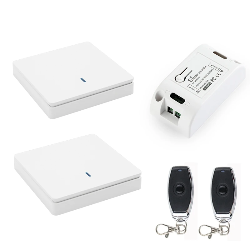 

Беспроводной умный светильник ель света RF 433 МГц, управление светом, Интеллектуальный переключатель переменного тока 90-250 В, 10 А, модуль (2 Вт, ...