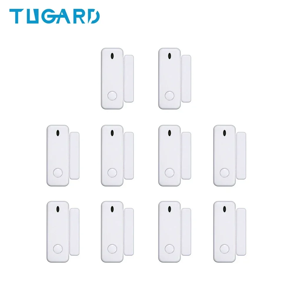 

TUGARD 433MHz Wireless Magnetic Door Window Sensor Home for Alarm System App Notification Alerts Window Sensor Automation