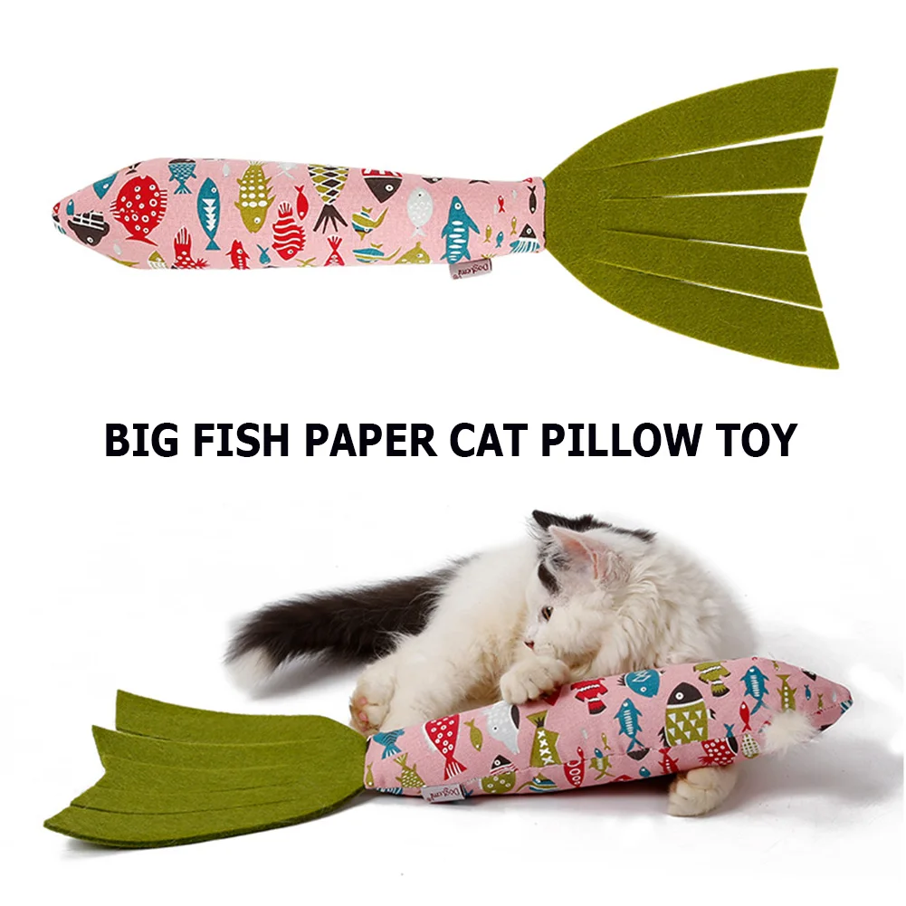 

Realistic Catnip Toy Cats Products Interactive Simulation Fish for Kitten Teeth Grinding Cat Toys Thumb Pillow Pet Accessories