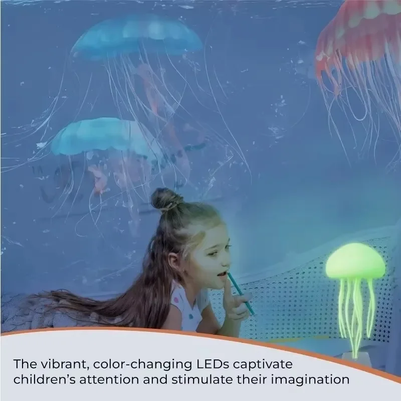 Светодиодная лампа в виде медузы градиент для плавания медуза