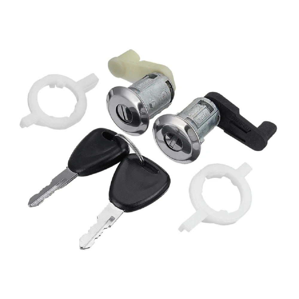 

Left+Right Car Door Lock Barrel Cylinder with 2 Key for Renault Megane Scenic Clio Master OE 7701468981 7701468982 902724