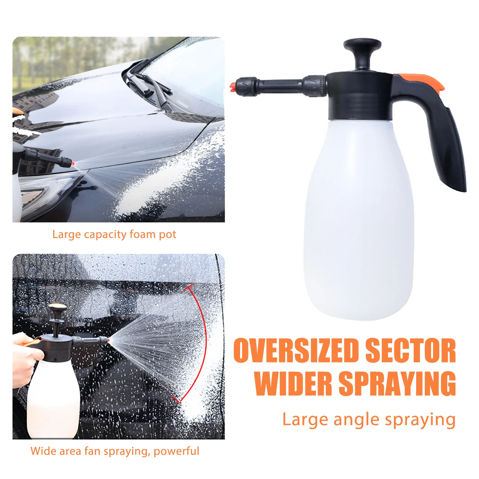 

1.5L Car Wash Watering Can High Pressure Cleaner Car Cleaning Sprayer Manual Snow Foam Spray Can Cleaning Foam Nozzle Spray