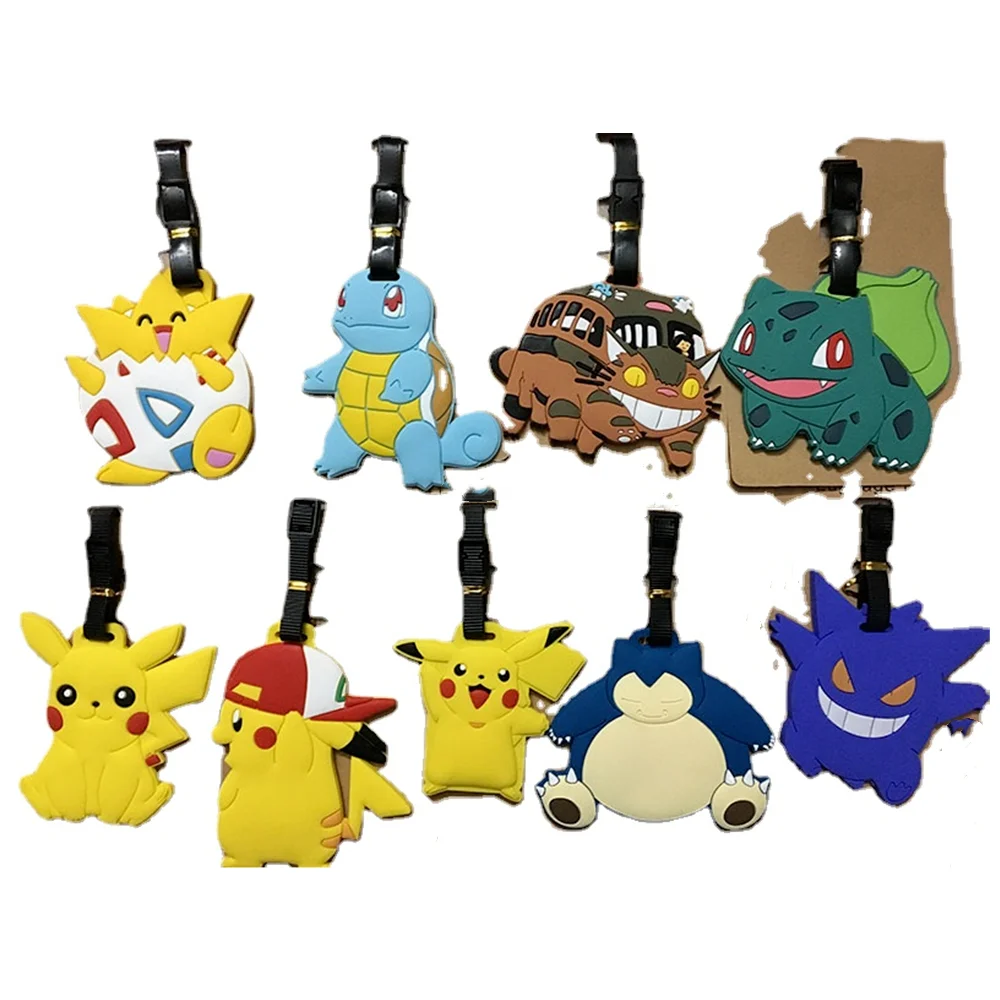 

Anime Luggage Cover Pokemon Pikachu Charizard Color Hand Action Figure Cartoon Product Accessories Luggage Tag Suitcase pendant