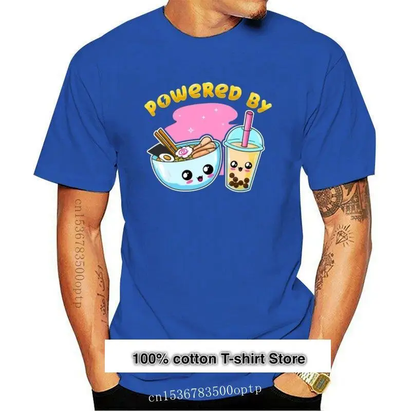 

Camiseta de Ramen para hombres, camisa de té de burbujas, Boba, fideos japoneses, Anime, regalo, negra, de alta calidad, nueva