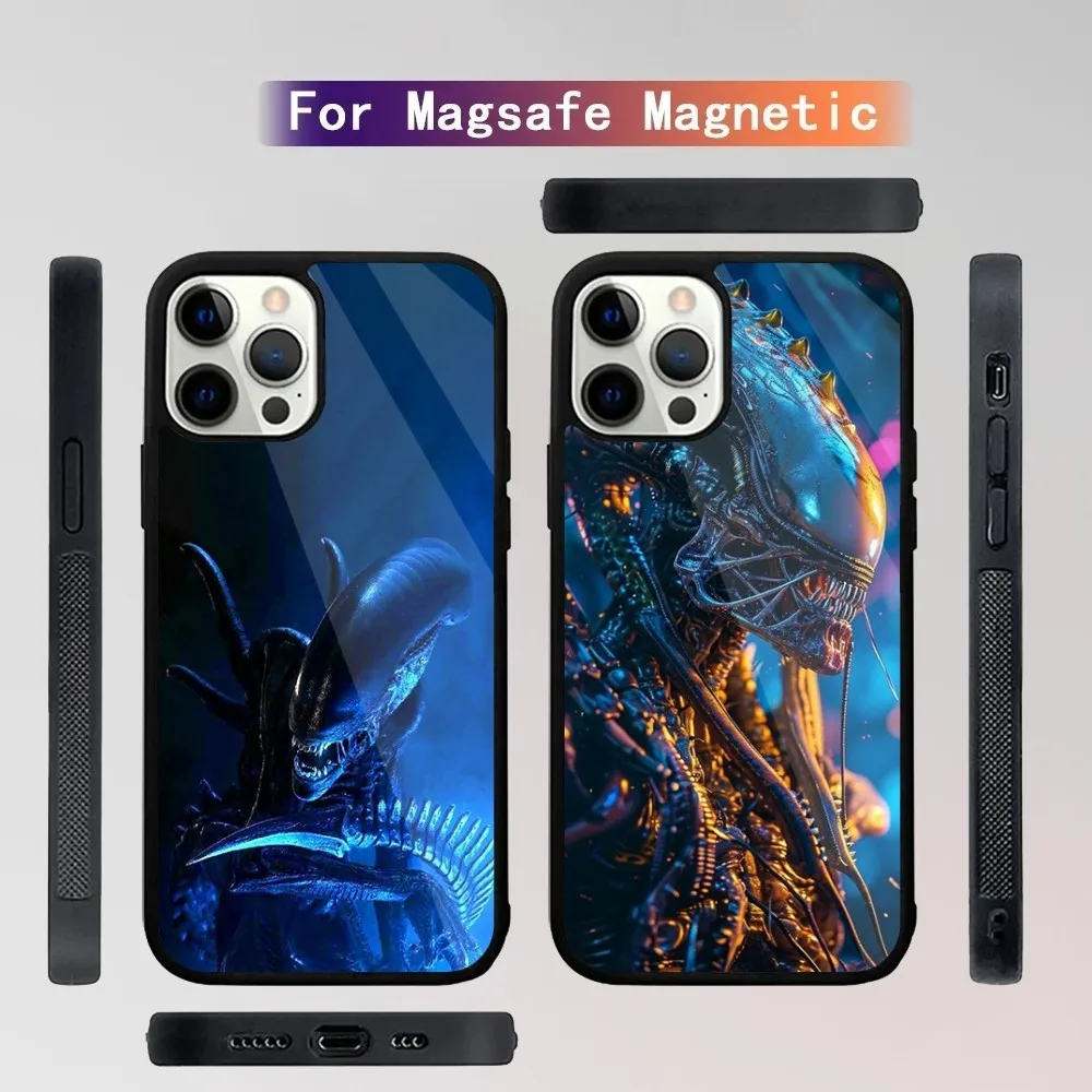 Чехол для телефона Movie Alien Xenomorph для iPhone 15,14,13,12,11 ...
