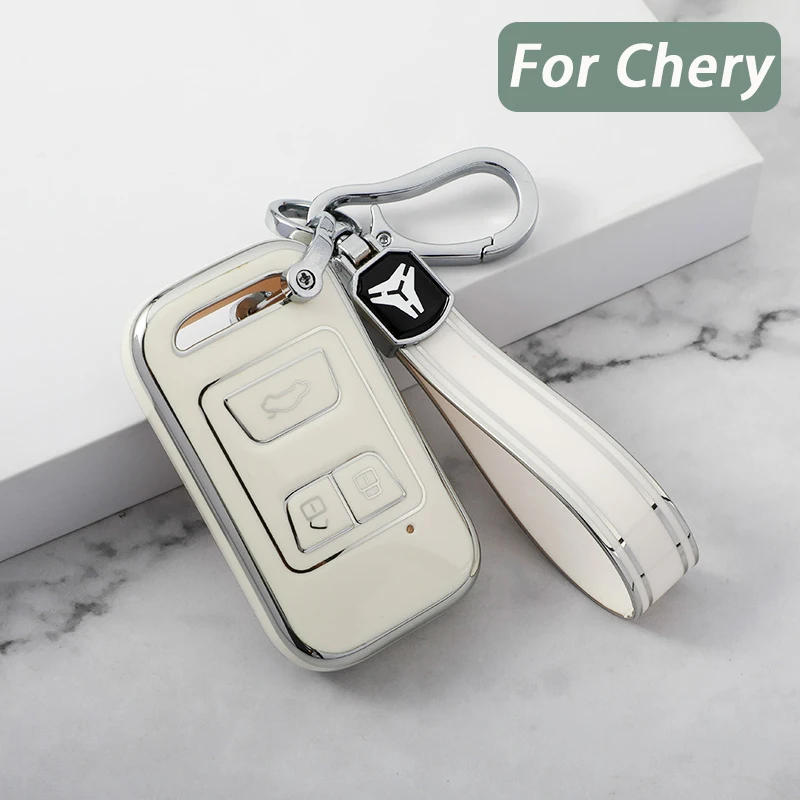 

Чехол для автомобильного ключа из ТПУ, защитный чехол для Chery Tiggo 3 5X 4 8 Glx 7 2019 2020 Arrizo для Cheri Tiggo 8, чехол для автомобильного ключа