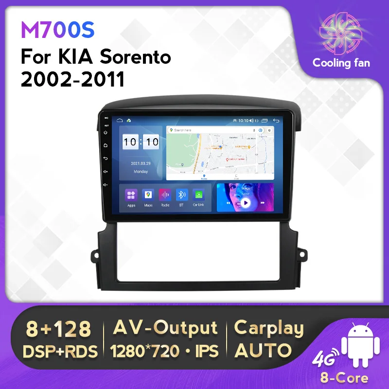 

9'' Car Radio Android All In One For Kia Sorento BL 2002-2011 Wireless Carplay BT Automobile Intelligent System Car Multimedia