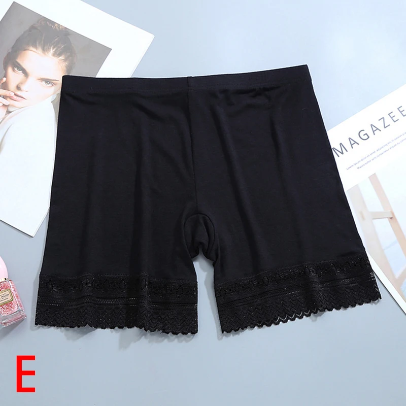 Safety Shorts Pants Women Lace Seamless Underwear Summer Under Skirt Shorts With Pockets Short Tights High Waist Soft Breathable
