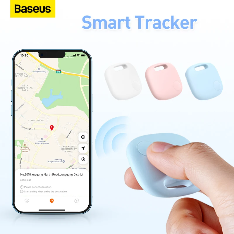 

Baseus T2 Pro Wireless Smart Tracker Anti-lost Alarm Tracker Key Finder Wallet Finder APP GPS Record Anti Lost Alarm Pet Tracker