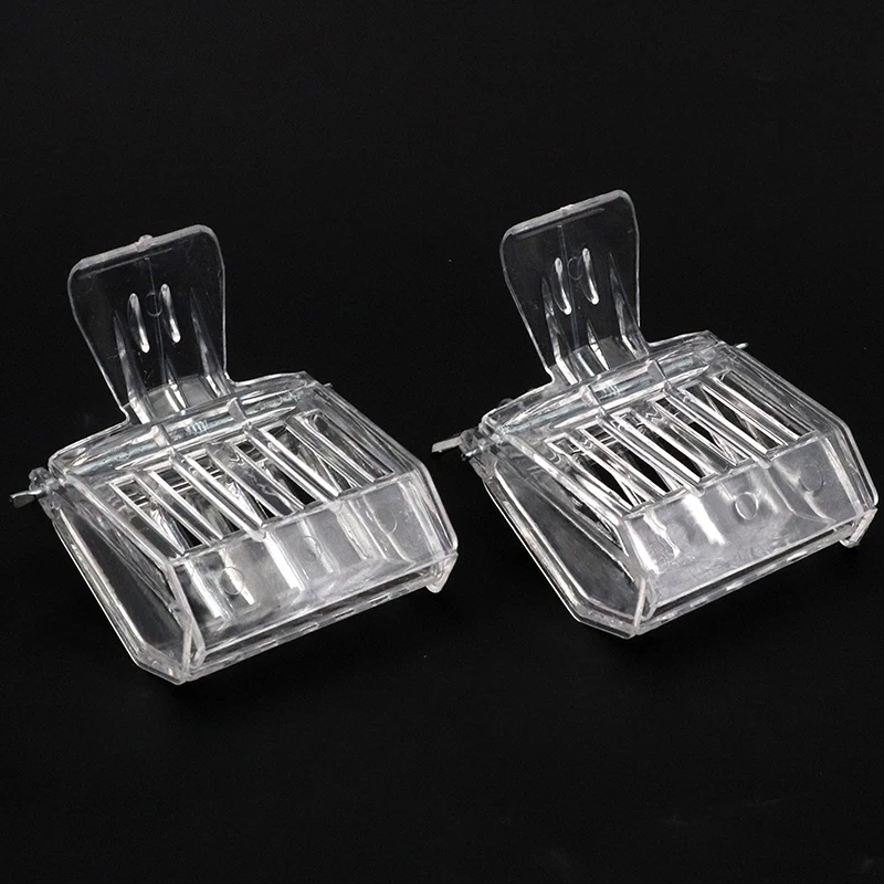 

2 Pcs Bee Queen Catcher Colorless Clear Plastic Clip Cage Beekeeping Equipment Tool Beekeeper Equip Isolation Room