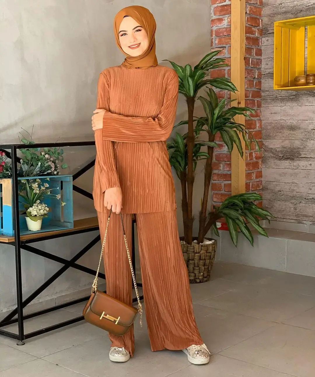 Женская мода Рамадан Abaya Турция комплекты для мусульман костюм из двух частей Молитвенное платье широкие брюки Jilbab Khimar Исламская одежда