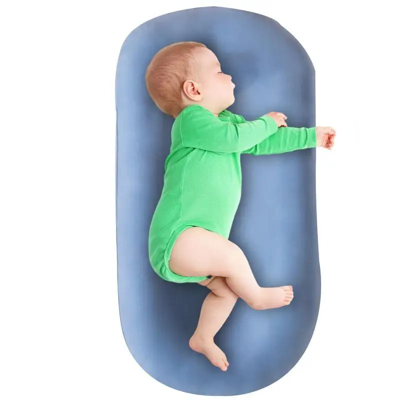 

Baby Lounger Pillow For Newborn Soft Breathable Cotton Adjustable Newborn Bassinet Mattress Portable Infant Floor Seat Newborn
