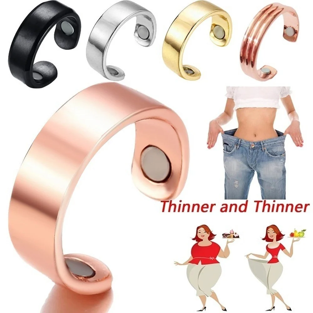 

2022 New Fashion Trend Personality Ring Magnetic Health Ring Rose Gold Creative Jewelry Open Adjustable Ring Free Shipping