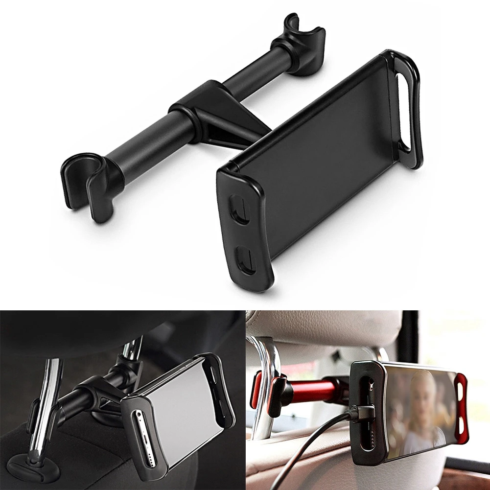 

Car Headrest Mount 360° Rotating Tablet Phone Holder Backseat Bracket