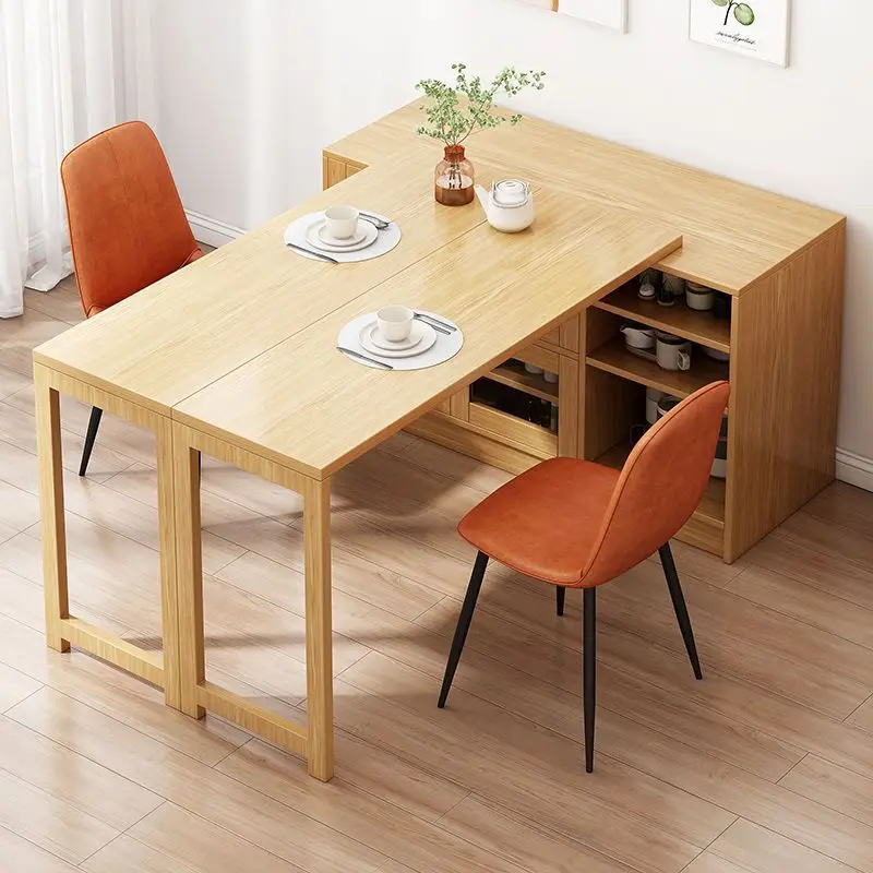 

Складной обеденный стол в японском стиле, буфетный шкаф, встроенный многофункциональный домашний обед для маленькой квартиры