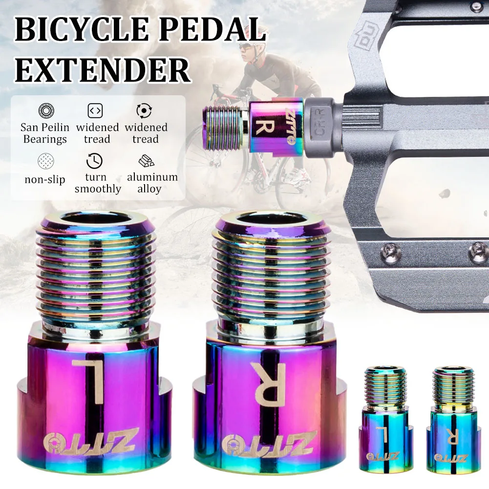 

Bicycle Pedal Extension Bolts Spacers R66E Pedal Extender Axle Crank Accessories 16Mm/20Mm For MTB Road Bike Pedal
