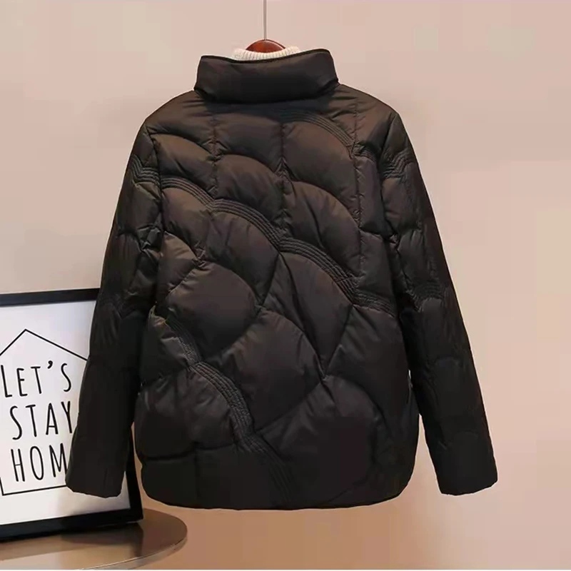 Women Winter Down Puffer Jacket, Hooded Ladies Vintage Parkas Pockets Female Coat Jacket