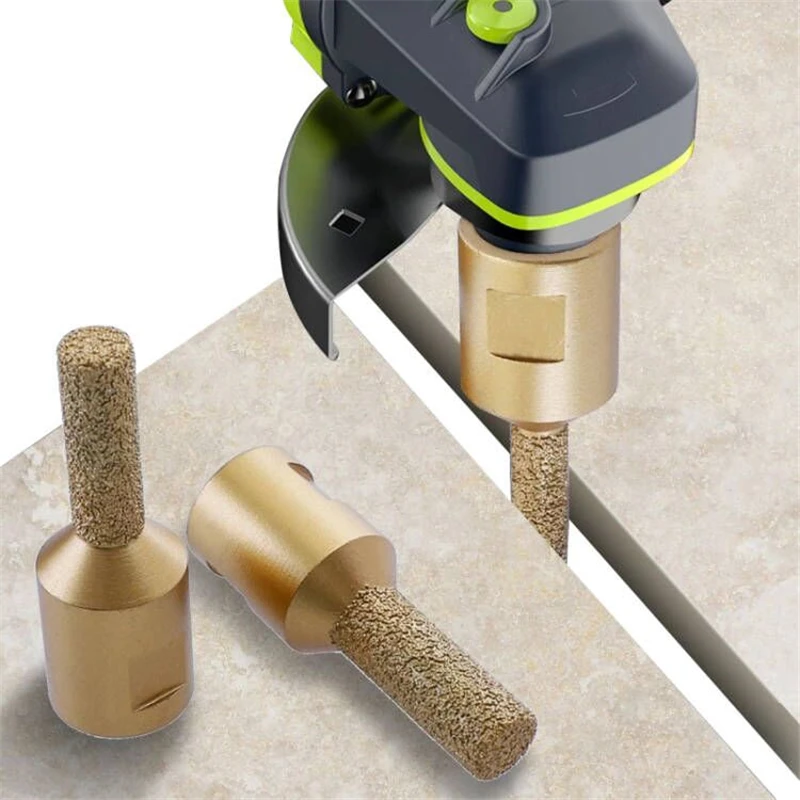 

Angle Grinder Vacuum Brazed Diamond Drill M14 Thread for Tile Marble Ceramic Quartz Stone Seam Trimming 8/10/12mm