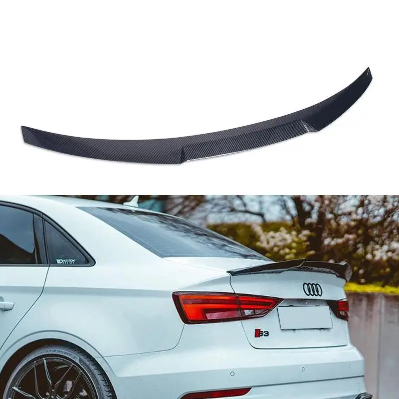 

Suitable for 12-21 Audi RS3 S3 A3 sedan M4 carbon fiber tail spoiler