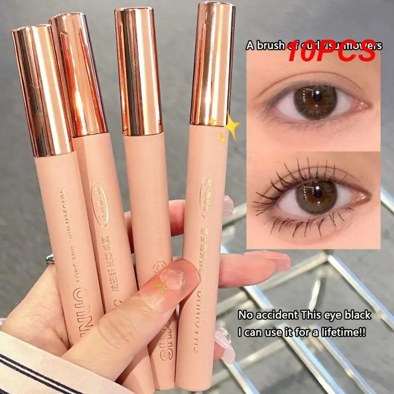 

10PCS SHAQINUO Xuan Dense Slender Mascara Natural Curling Slender Waterproof Non-smudged Long-lasting Thick Eyelashes Primer