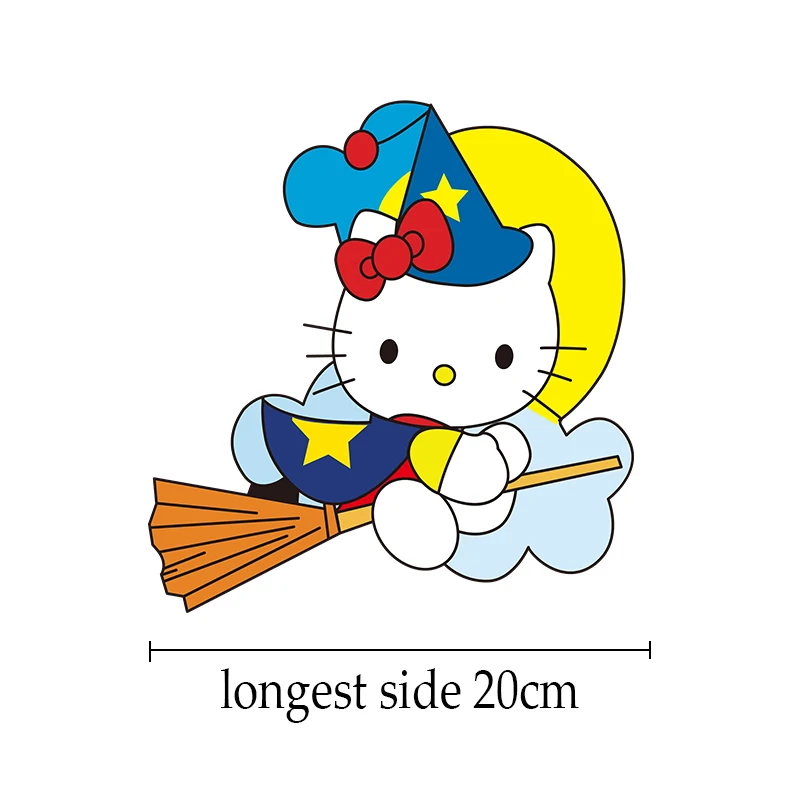 Мультяшный комплект Hello Kitty для детей милая кошка термопереводки детской одежды