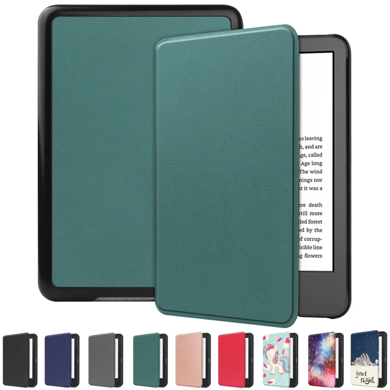 

Чехол для Kindle Paperwhite 11-го поколения, чехол 6,0 дюйма с рисунком для электронной книги Kindle 11-го поколения 2022, Чехол + пленка + ручка