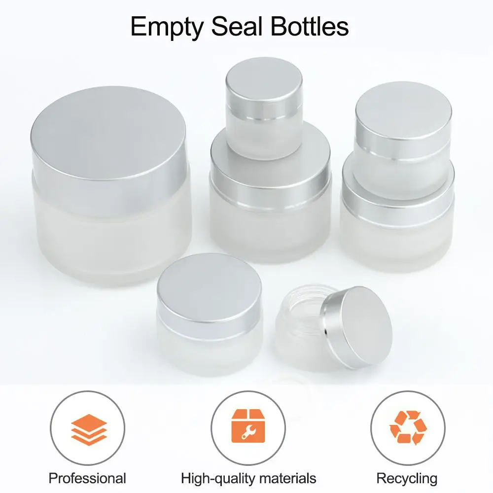 

with Lids Leak Proof Travel Storage Makeup Pot Jar Cream Lotion Box Round Ointments Bottle Cosmetic Containers Cases