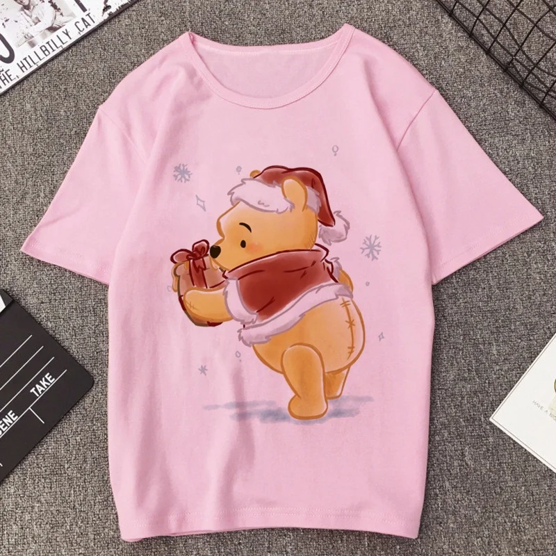 

Y2K Disney Winnie The Pooh Kawaii Funny T Shirt Women Summer Cute Anime T-shirt Casual Streetwear Graphic Tshirt Female