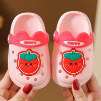 childrens slippers summer cute girl 1 3 years old cartoon non slip boy soft bottom baby sandals hole shoes home baby